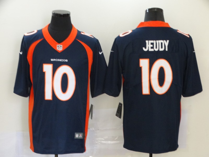 Nike Broncos 10 Jerry Jeudy Navy 2020 NFL Draft First Round Pick Vapor Untouchable Limited Jersey