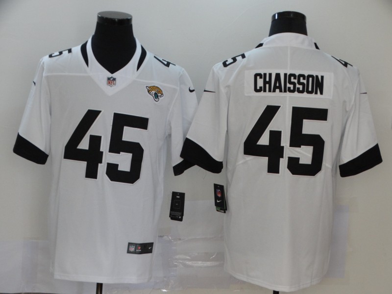 Nike Jaguars 45 K'Lavon Chaisson White 2020 NFL Draft First Round Pick Vapor Untouchable Limited Jersey