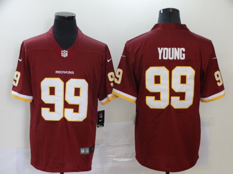 Nike Redskins 99 Chase Young Red 2020 NFL Draft First Round Pick Vapor Untouchable Limited Jersey