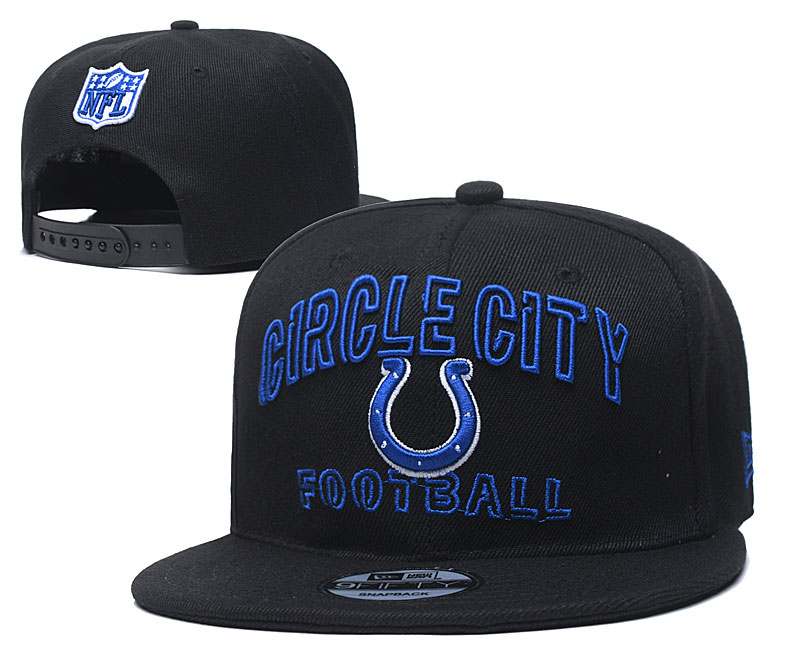 Colts Team Logo Black Adjustable Hat YD