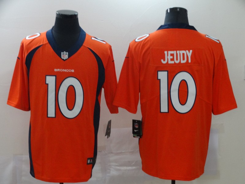 Nike Broncos 10 Jerry Jeudy Orange 2020 NFL Draft First Round Pick Vapor Untouchable Limited Jersey