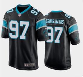 Nike Panthers 97 Yetur Gross-Matos Black 2020 NFL Draft First Round Pick Vapor Untouchable Limited Jersey