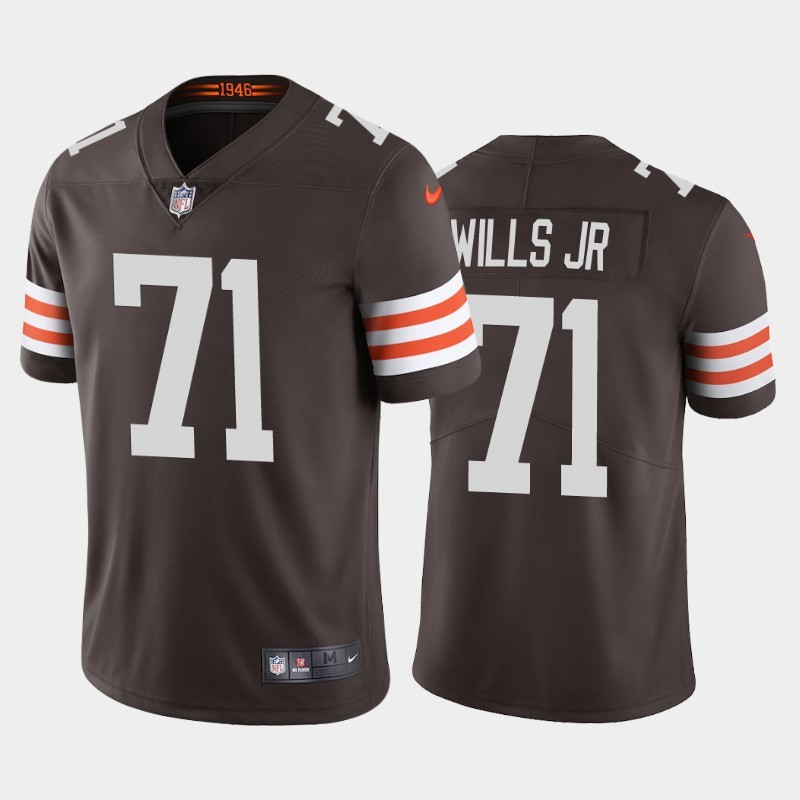 Nike Browns 71 Jedrick Wills Jr. Brown 2020 NFL Draft First Round Pick Vapor Untouchable Limited Jersey