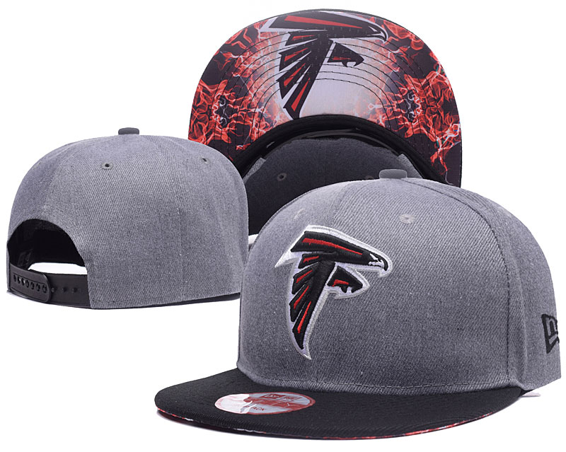 Falcons Team Logo Gray Adjustable Hat LH