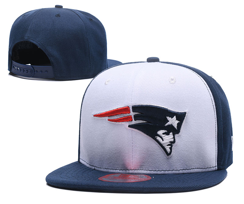 Patriots Team Logo Navy White Adjustable Hat LH