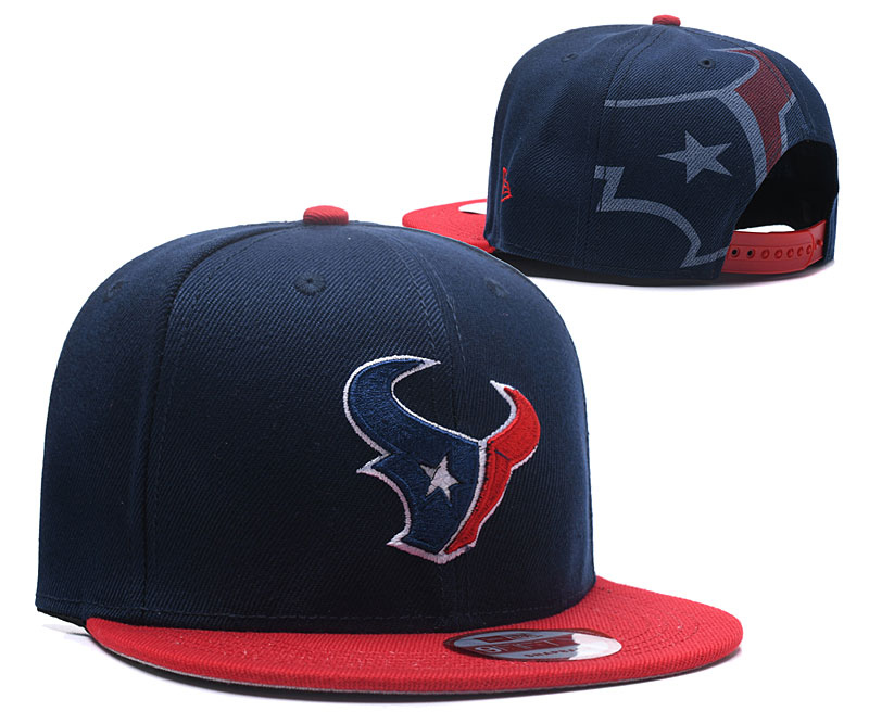 Texans Team Logo Navy Red Adjustable Hat LH
