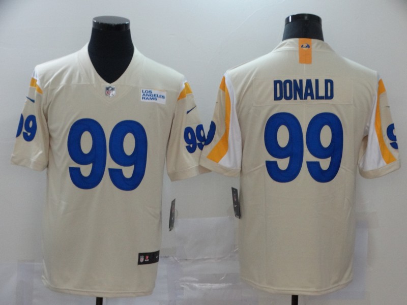 Nike Rams 99 Aaron Donald Bone 2020 New Vapor Untouchable Limited Jersey