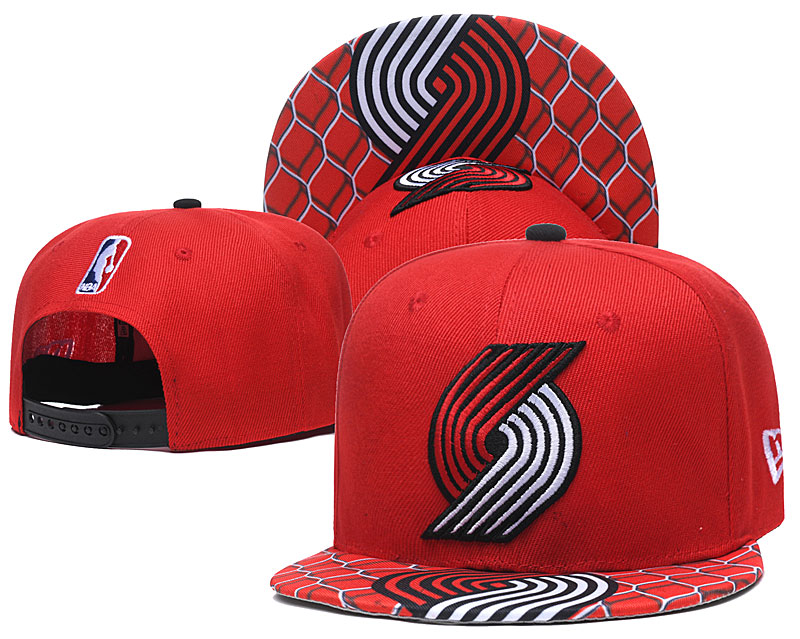 Blazers Team Logo Red Adjustable Hat TX
