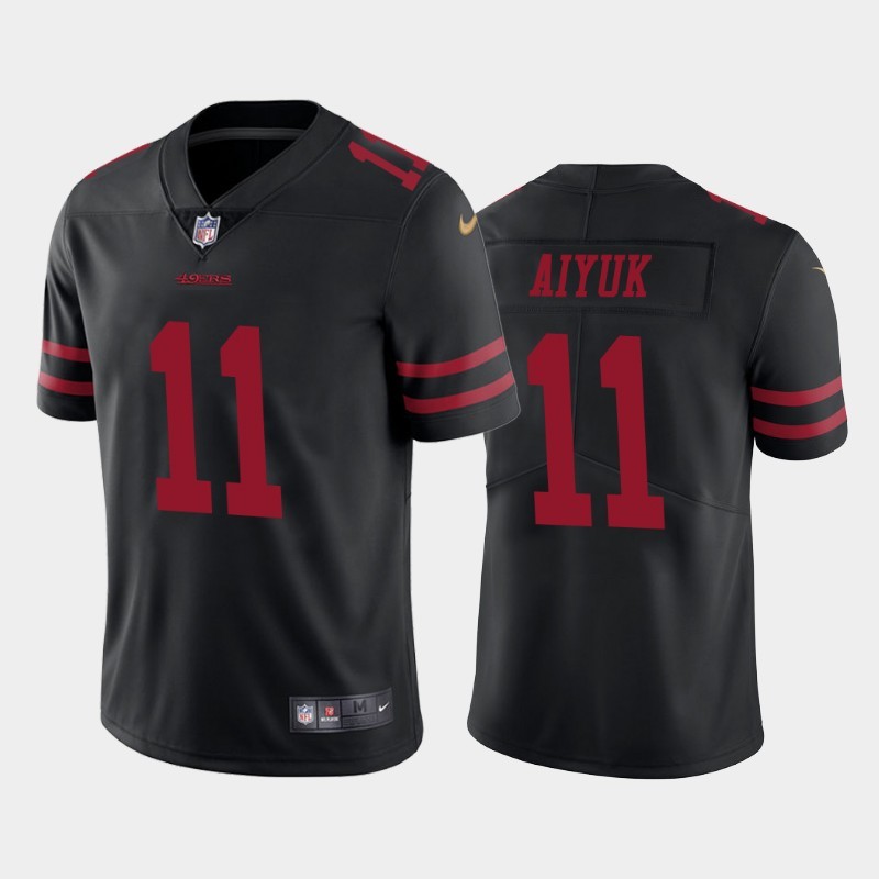 Nike 49ers 11 Brandon Aiyuk Black Youth 2020 NFL Draft First Round Pick Vapor Untouchable Limited Jersey