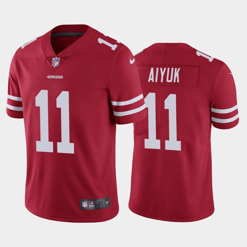 Nike 49ers 11 Brandon Aiyuk Red Youth 2020 NFL Draft First Round Pick Vapor Untouchable Limited Jersey