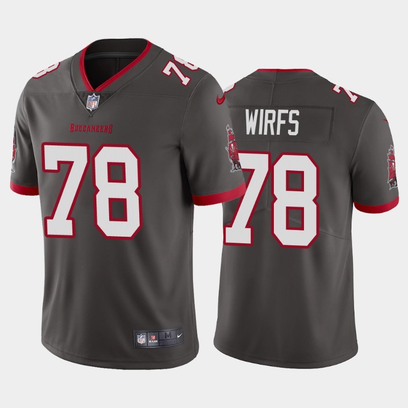 Nike Buccaneers 78 Tristan Wirfs Gray Youth 2020 NFL Draft First Round Pick Vapor Untouchable Limited Jersey