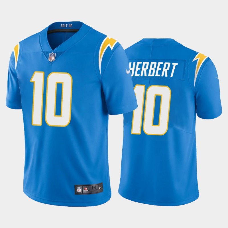 Nike Chargers 10 Justin Herbert Light Blue Youth 2020 NFL Draft First Round Pick Vapor Untouchable Limited Jersey