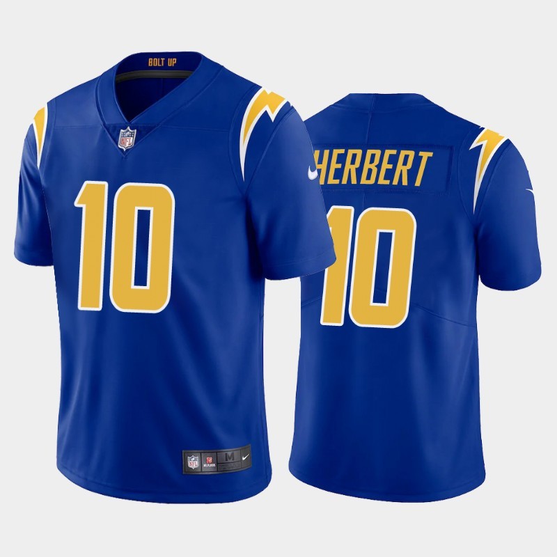Nike Chargers 10 Justin Herbert Royal Youth 2020 NFL Draft First Round Pick Vapor Untouchable Limited Jersey