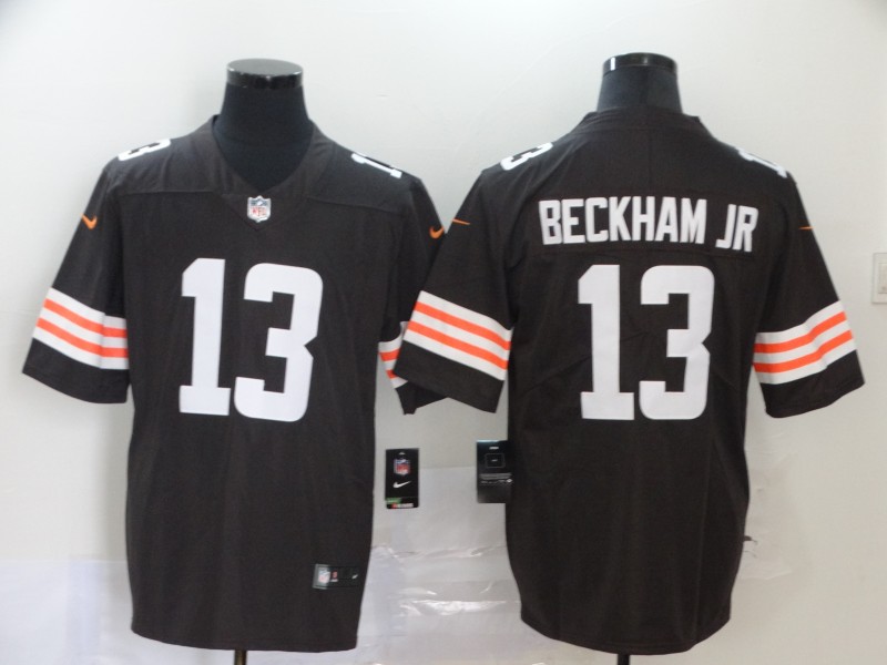 Nike Browns 13 Odell Beckham Jr. Brown 2020 New Vapor Untouchable Limited Jersey - Click Image to Close