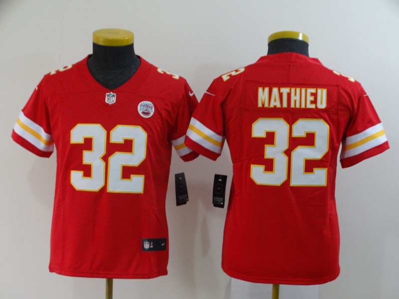 Nike Chiefs 32 Tyrann Mathieu Red Youth Vapor Untouchable Limited Jersey