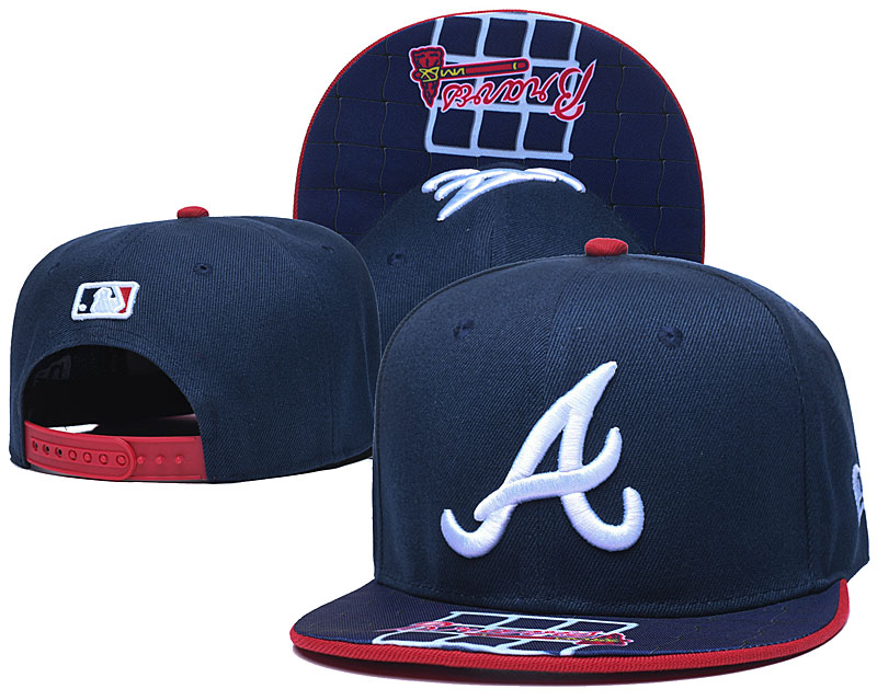 Braves Team Logo Navy Adjustable Hat TX