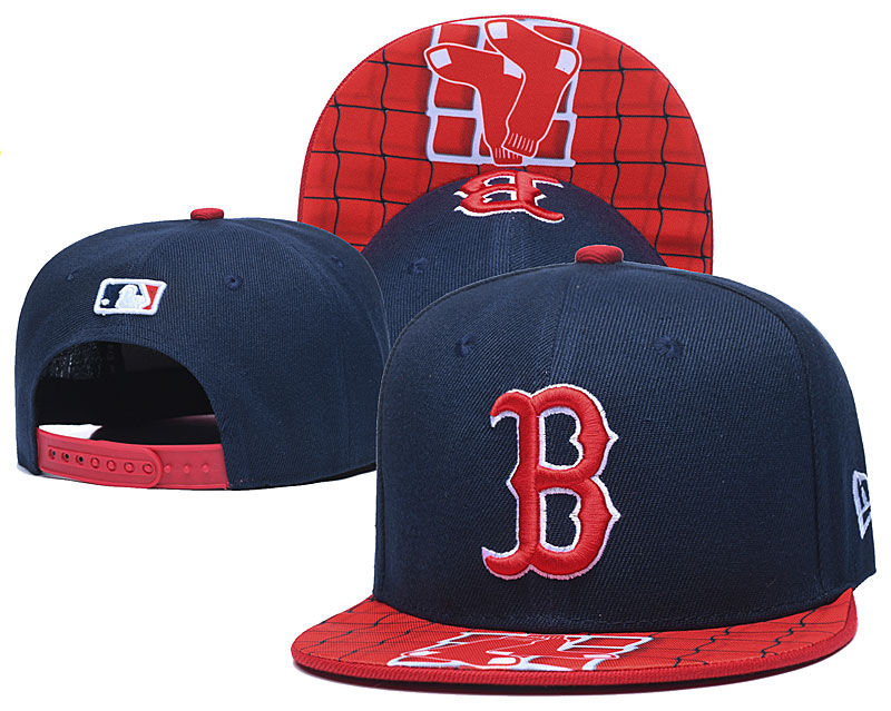 Red Sox Team Logo Blue Adjustable Hat TX - Click Image to Close