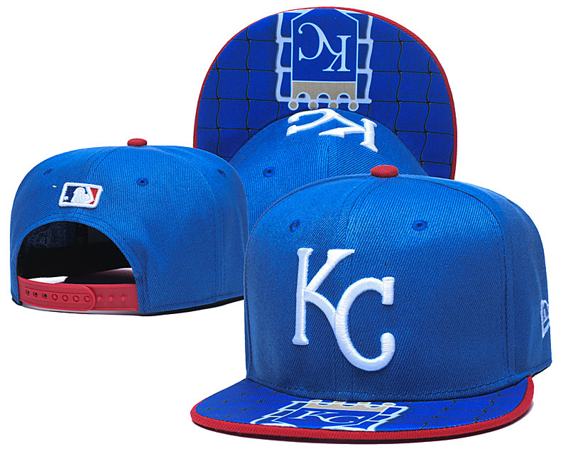 Royals Team Logo Blue Adjustable Hat TX