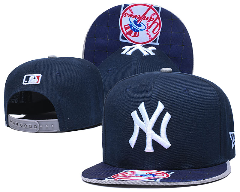 Yankees Team Logo Navy Adjustable Hat TX