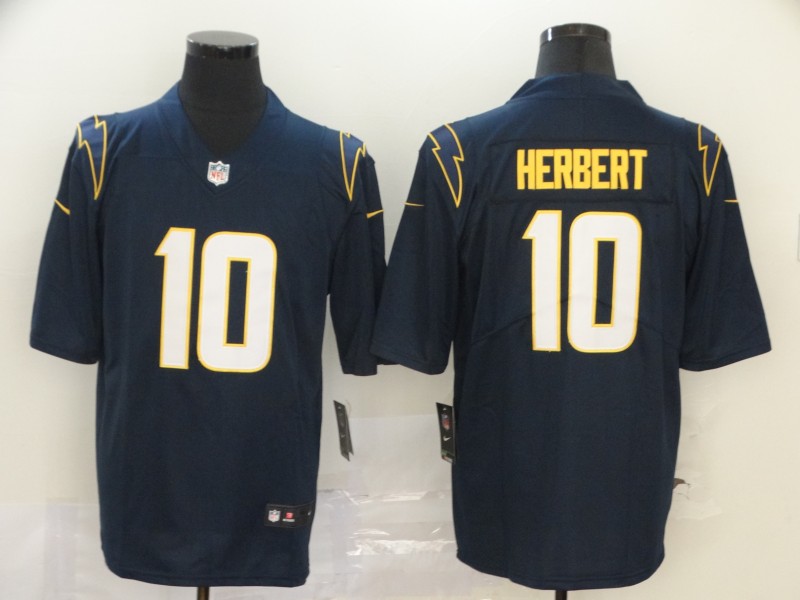 Nike Chargers 10 Justin Herbert Navy 2020 NFL Draft First Round Pick Vapor Untouchable Limited Jersey