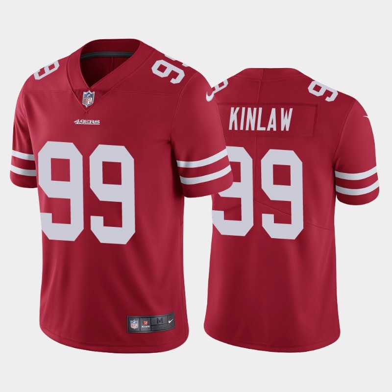 Nike 49ers 99 Javon Kinlaw Red Youth 2020 NFL Draft First Round Pick Vapor Untouchable Limited Jersey