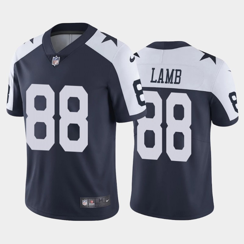 Nike Cowboys 88 Ceedee Lamb Navy Youth 2020 NFL Draft First Round Pick Throwback Vapor Untouchable Limited Jersey