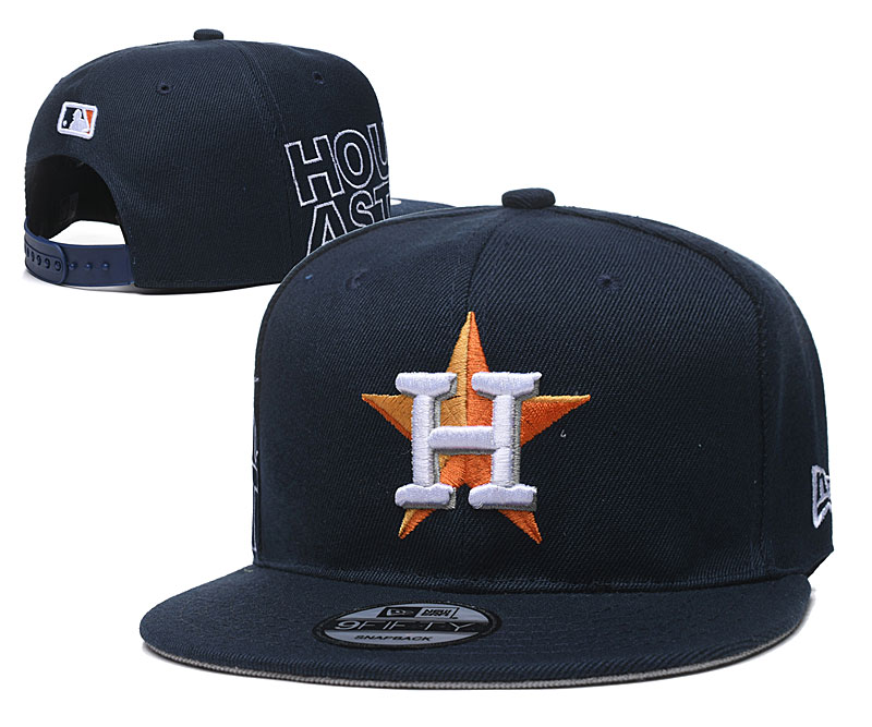 Astros Fresh Big Logo Navy Adjustable Hat YD