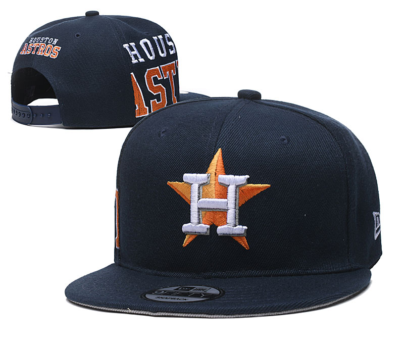 Astros Fresh Logo Navy Adjustable Hat YD