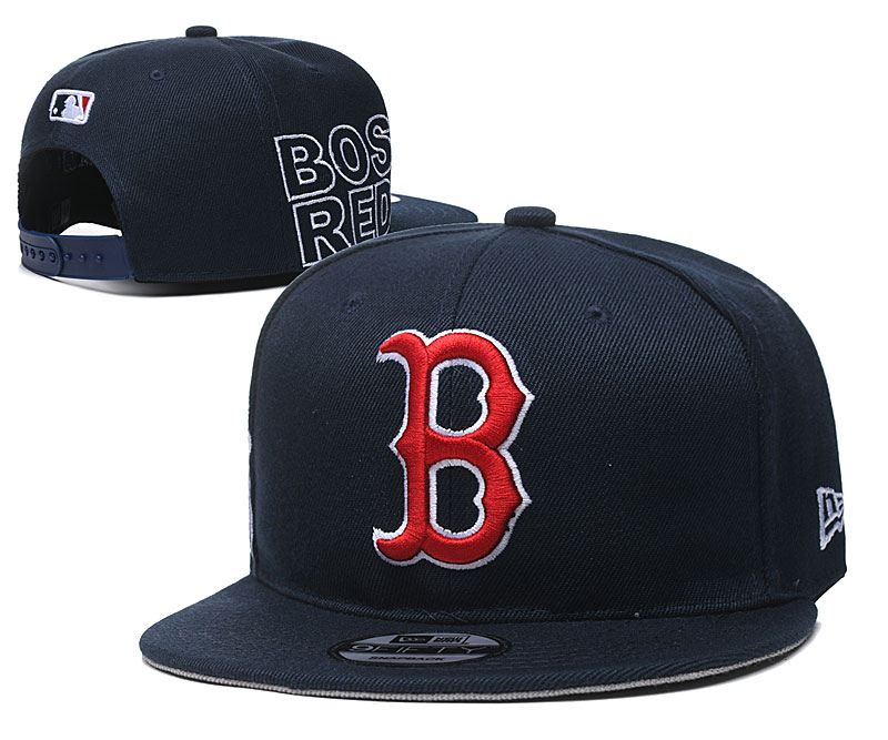 Red Sox Team Logo Navy Adjustable Hat YD
