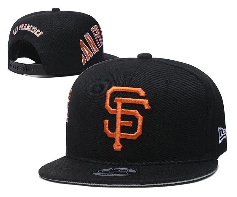 San Francisco Giants Fresh Logo Black Adjustable Hat YD