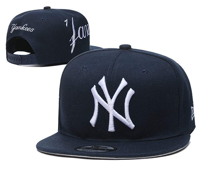 Yankees Fresh Logo Navy Adjustable Hat YD