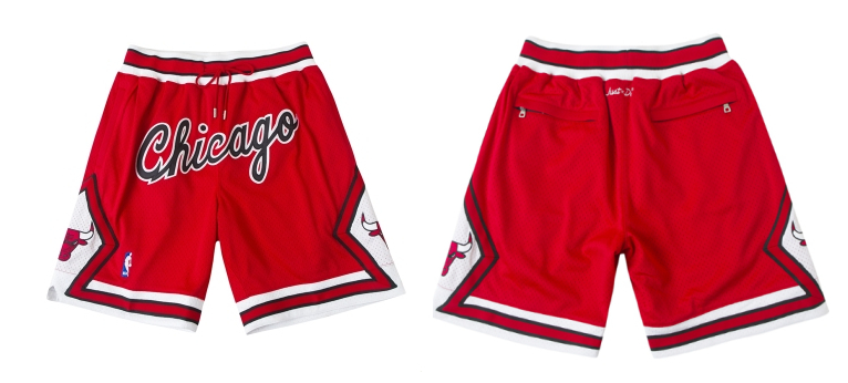 Bulls Red Just Don With Pocket Shorts