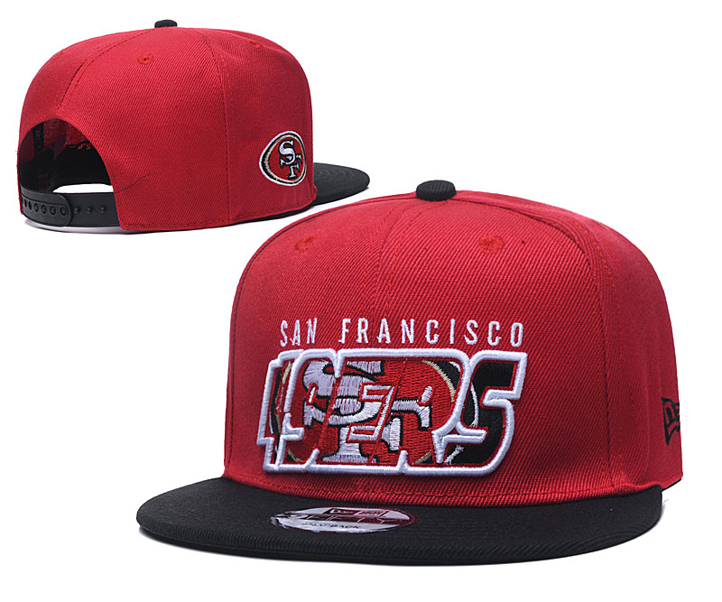 49ers Fresh Logo Red Adjustable Hat TX