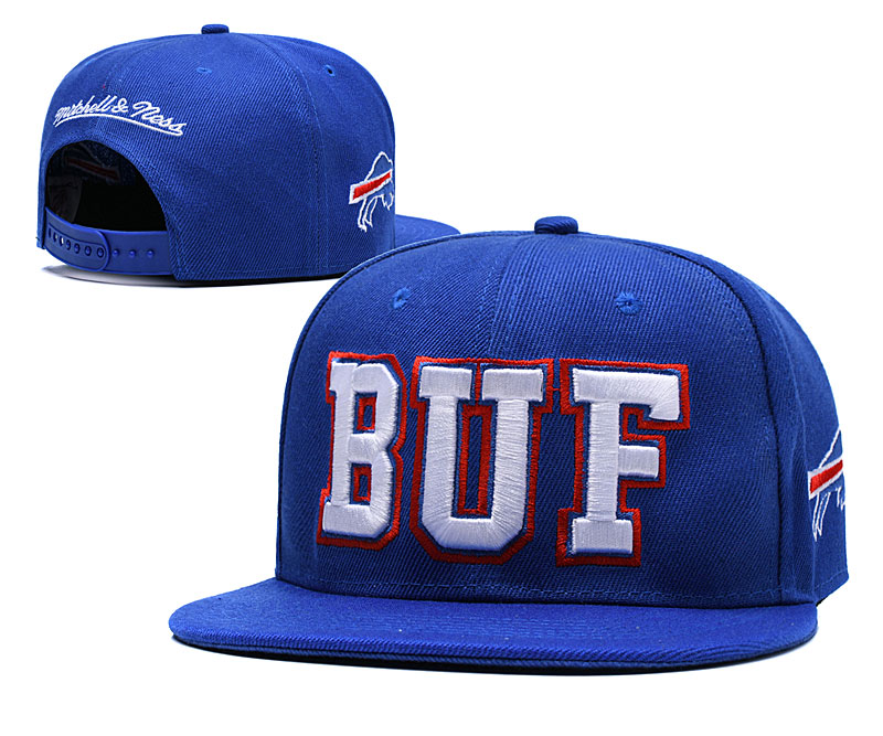 Bills Team Logo Royal Mitchell & Ness Adjustable Hat LH