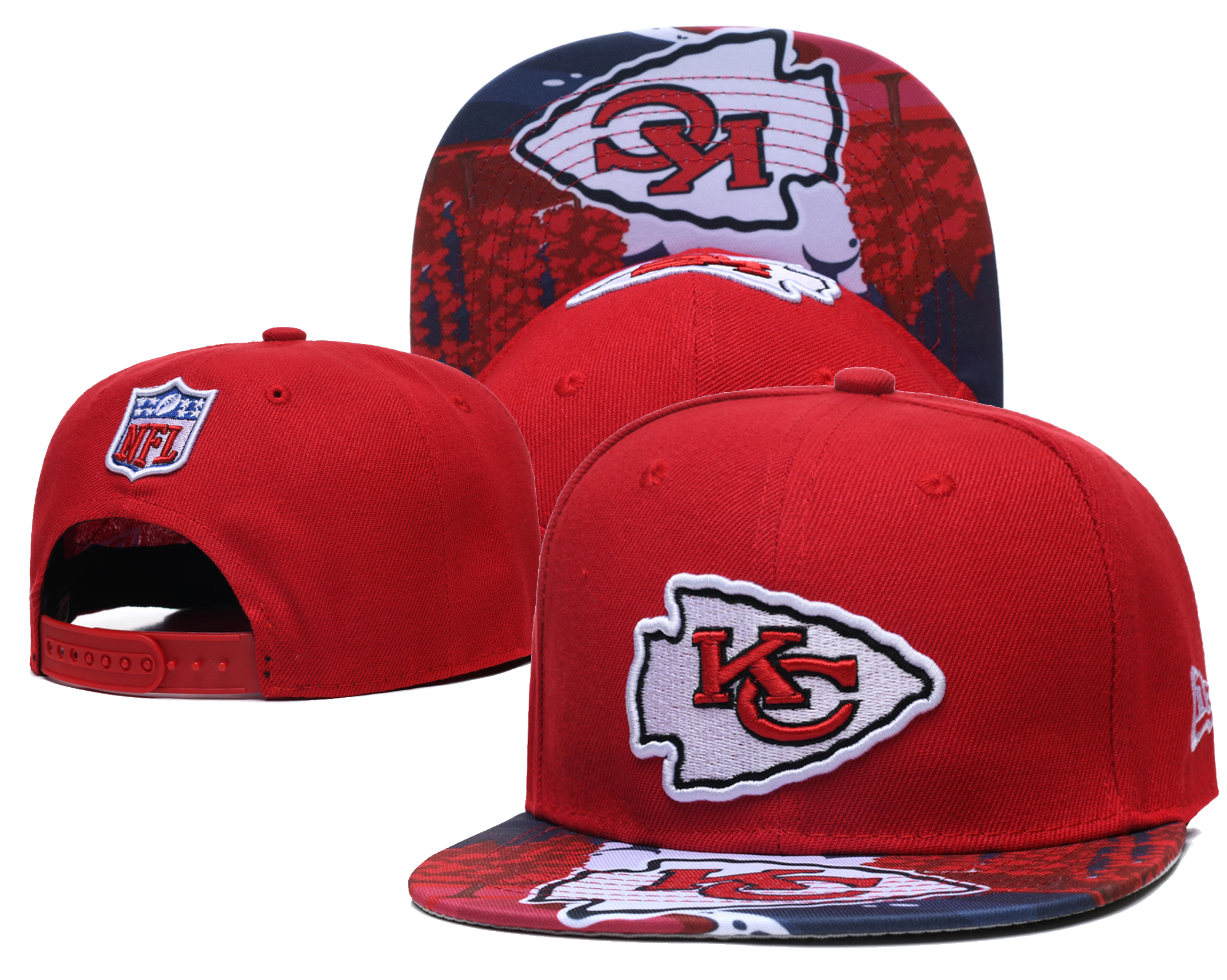Chiefs Team Logo Red Adjustable Hat LH