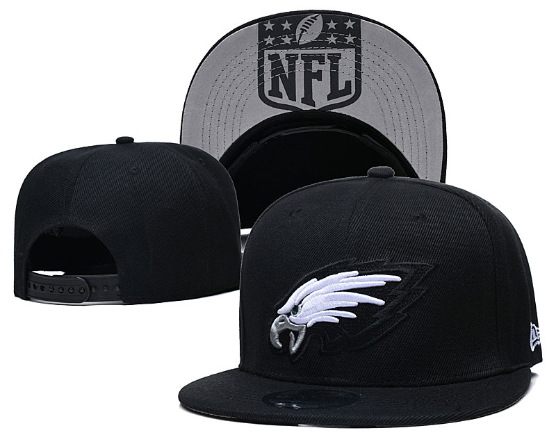 Eagles Team Logo Black Adjustable Hat GS