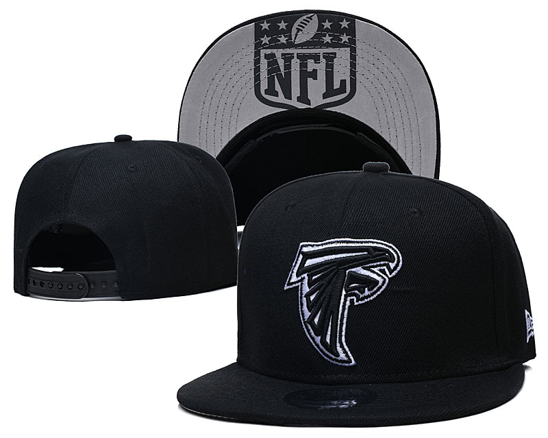 Falcons Team Logo Black Adjustable Hat GS