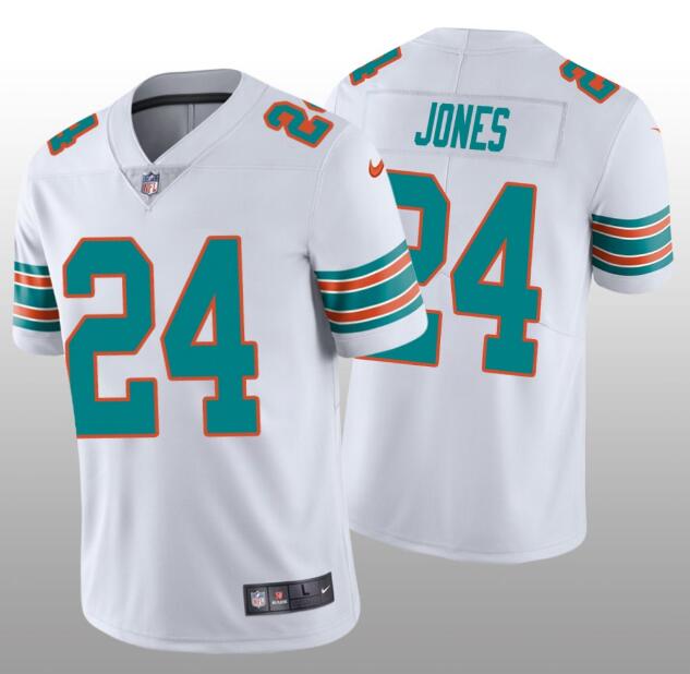 Nike Dolphins 24 Byron Jones White Throwback Vapor Untouchable Limited Jersey