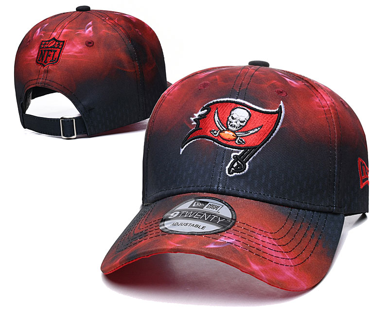 Buccaneers Team Logo Red Black Peaked Adjustable Hat YD
