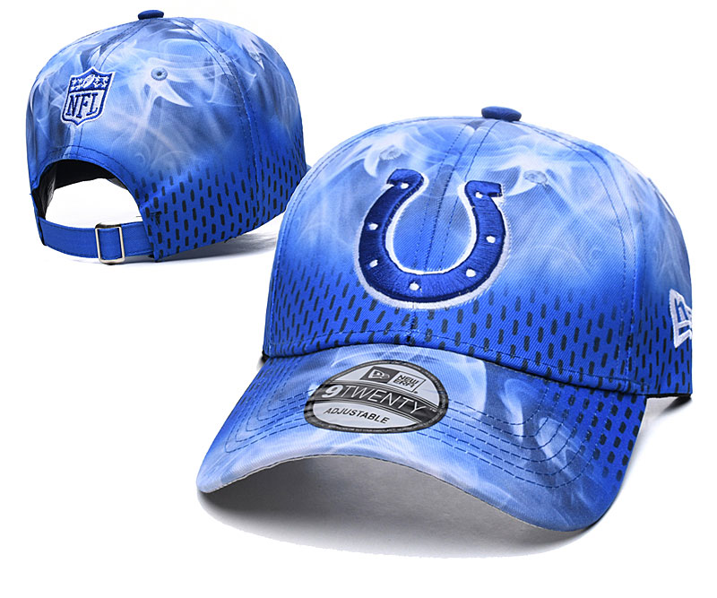 Colts Team Logo Blue Peaked Adjustable Hat YD