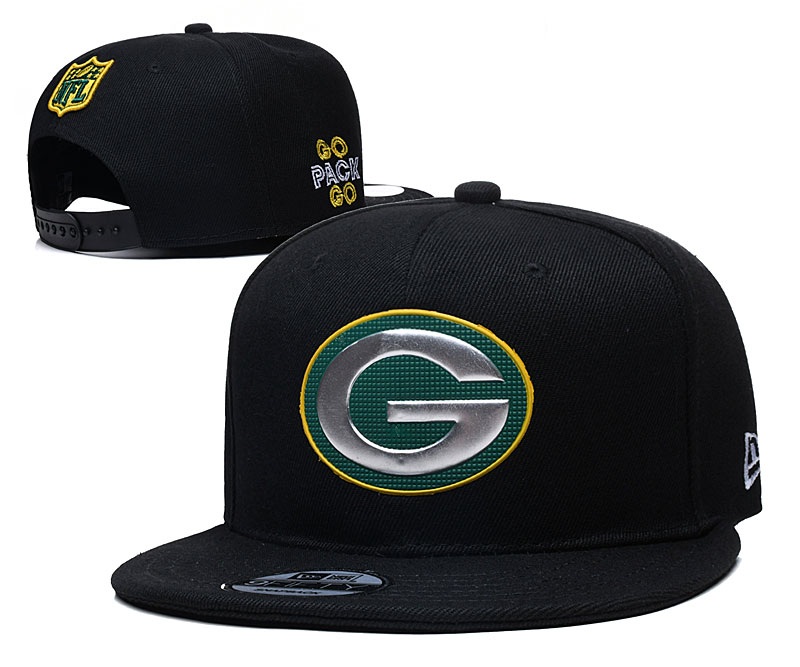 Packers Team Logo Black Adjustable Hat YD