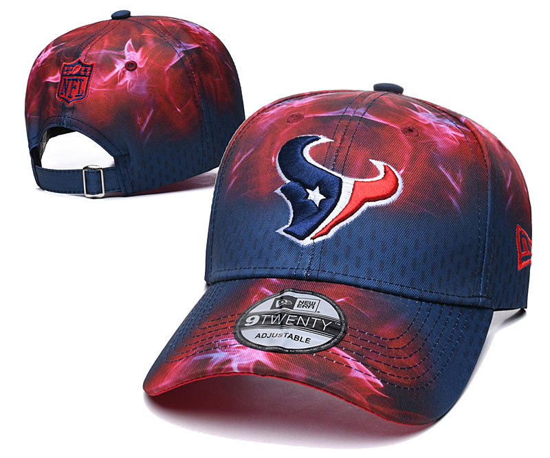 Texans Team Logo Red Navy Peaked Adjustable Hat YD