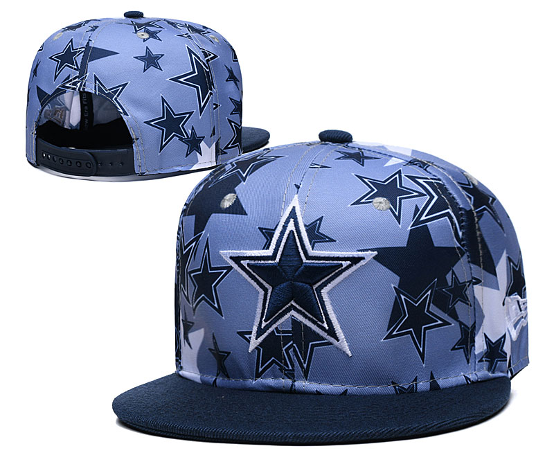 Cowboys Team Logos Navy Adjustable Hat LH