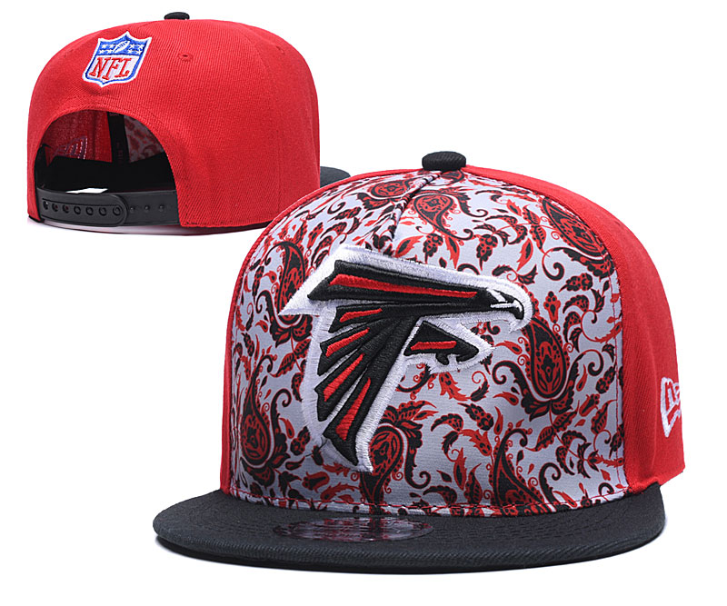 Falcons Team Logo Red Black Fashion Adjustable Hat LH