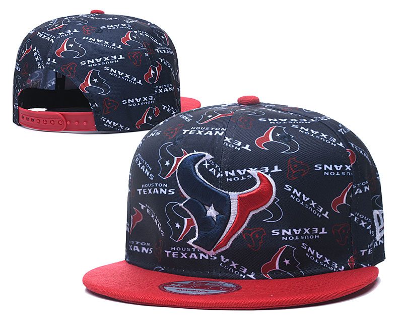 Texans Team Logos Navy Red Adjustable Hat LH