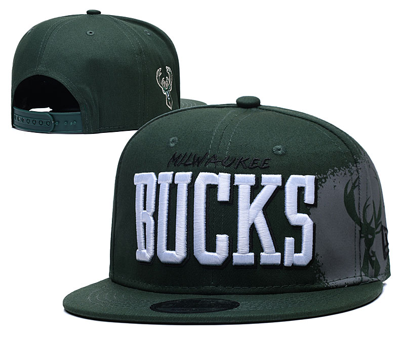 Bucks Team Logo Green Adjustable Hat YD - Click Image to Close