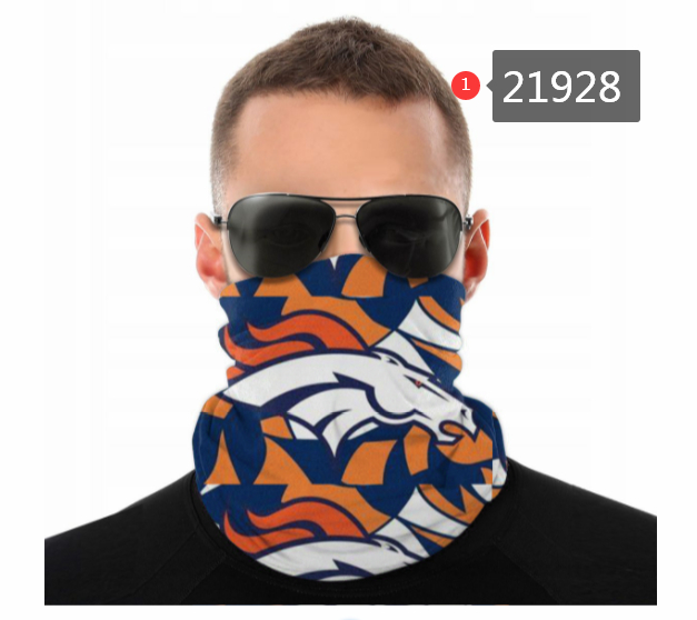 Facemask Half Face Denver Broncos Logo Mark 21928