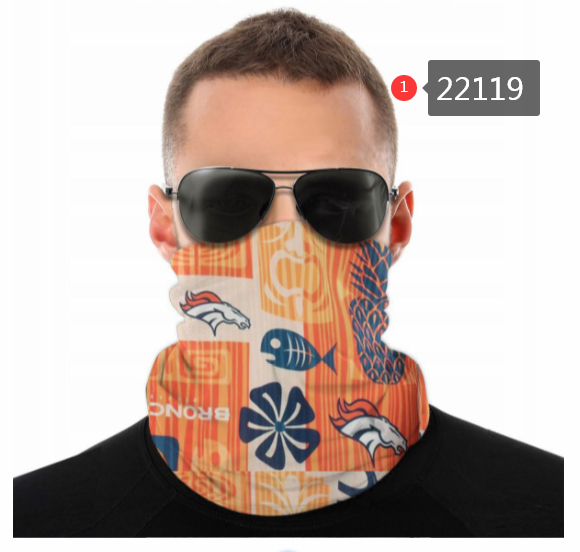 Facemask Half Face Denver Broncos Logo Mark 22119