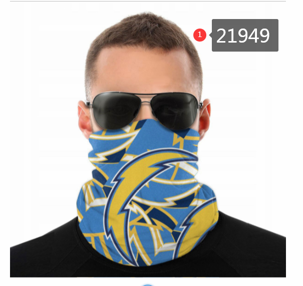 Facemask Half Face Los Angeles Chargers Team Logo Mark 21949