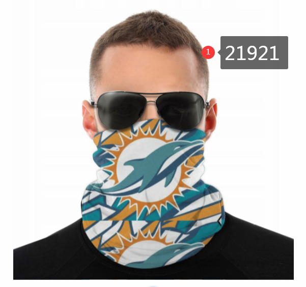 Facemask Half Face Miami Dolphins Logo Mark 21921